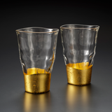Crackle Glass Tumblers (Set of 2)