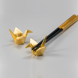 Gold Crane Chopstick Rests (Set of 2)