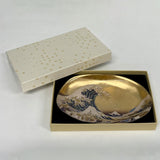 Glass Tray – Namiura (Gold Leaf)