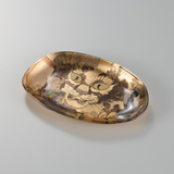 Glass Tray – Bake-Neko (Gold Leaf)