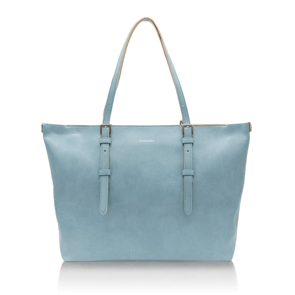 Coccinelle - Saffiano Leather Bag with Strap Blue
