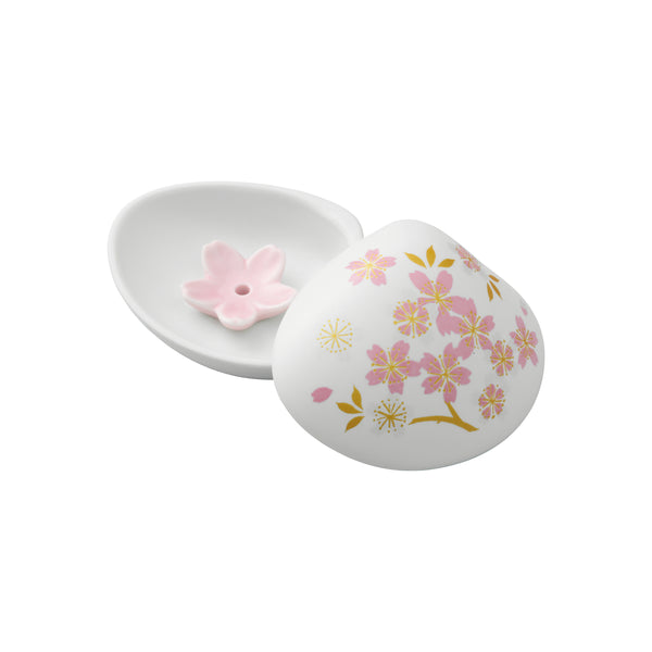 Shell shaped incense stand Cherry Blossom