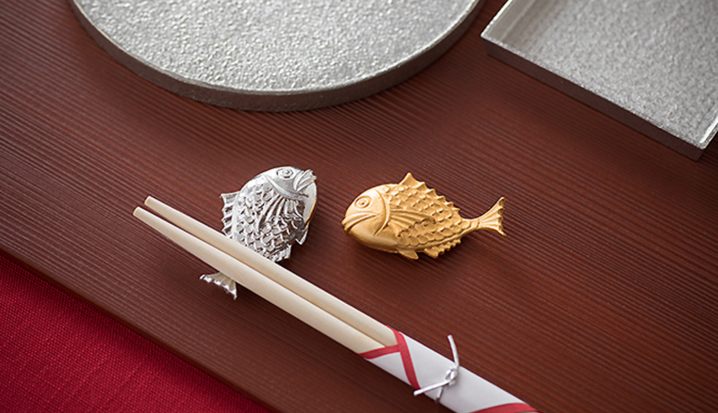 Chopstick Rest Fortune Fish (Set of 2)