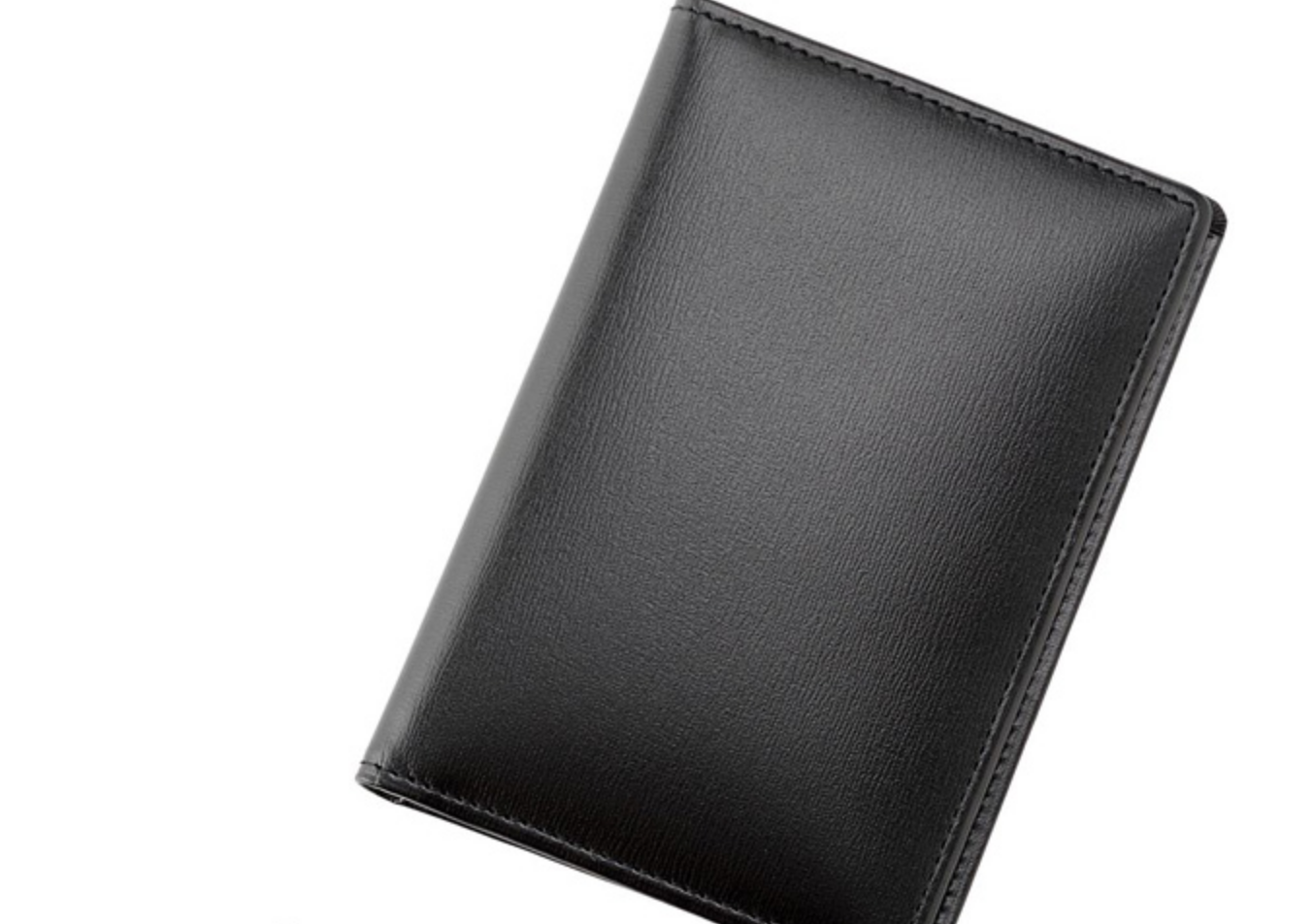 Pass Case Box Calf Cow Leather Passcase – WAZA NYC