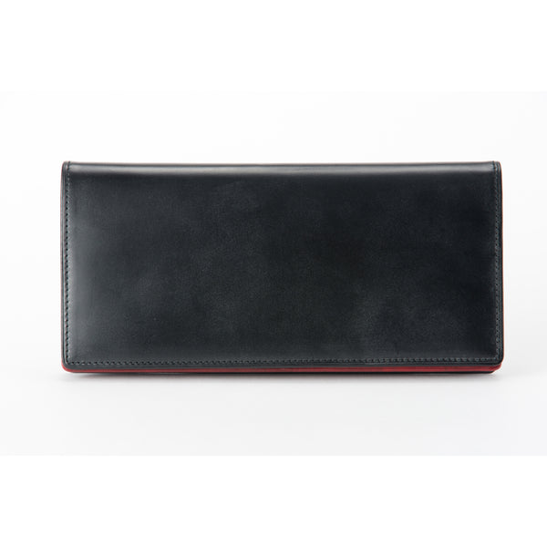 Bridle & Cirasagi Long wallet Black/Red Inside